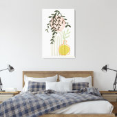 トレンディーミッドセンチュリーアートフォーボホホームデコール キャンバスプリント (インサイチュ (寝室))