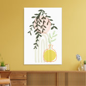 トレンディーミッドセンチュリーアートフォーボホホームデコール キャンバスプリント (インサイチュ (リビング))