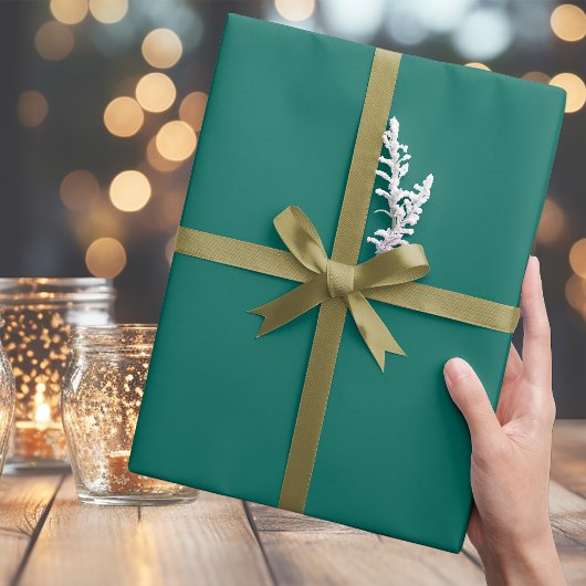 トレンディーミディアム青緑色ラッピング紙 ラッピングペーパー