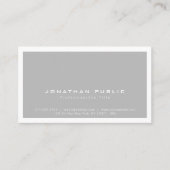 トレンディーミニスタイリッシュマリストグレープレーン 名刺 (正面)