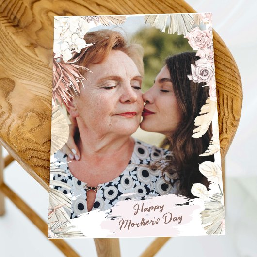 トレンディーミニマエレガントリストBohoフォトマザーズ・デイ カード