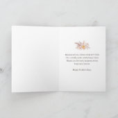 トレンディーミニマエレガントリストBohoフォトマザーズ・デイ カード (内部)