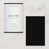 トレンディーミニマモダンリストデザインエレガント 名刺 (正面/裏面)