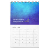 トレンディーミニマリストウォーターカラーアートフェミニスト引用文 カレンダー (1月 2026)