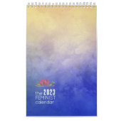 トレンディーミニマリストウォーターカラーアートフェミニスト引用文 カレンダー (カバー)
