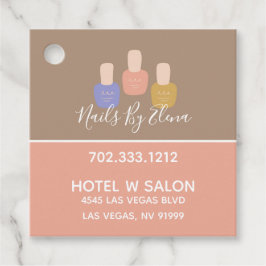 トレンディーミニマリストカラーブロックネイルサロン事業 フェイバータグ