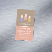 トレンディーミニマリストカラーブロックネイルサロン マグネット名刺 (インサイチュ)