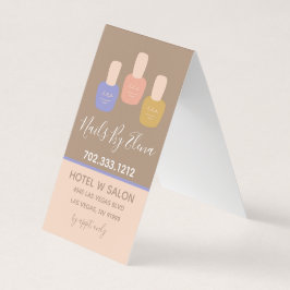 トレンディーミニマリストカラーブロックマニキュリスト 名刺