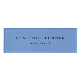 トレンディーミニマリストコーンフラワーブループロフェッショナル 名札