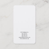 トレンディーミニマリストホワイトクリエイティブシンプルプレーン 名刺 (裏面)