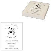 トレンディーミニマリストワイルドフラワーブランチイニシャル ラバースタンプ (押印)