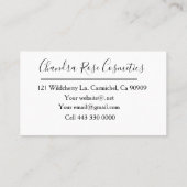 トレンディーミニマリスト水の色パーソナライズされた 名刺 (裏面)