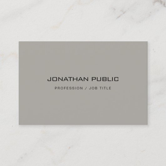 トレンディーミニマリスモダントデザインエレガントテンプレート 名刺 (正面)