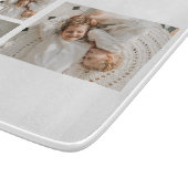 トレンディーミニマルなコラージュの父親の写真パパの贈り物 カッティングボード (角)