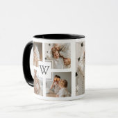 トレンディーミニマルなコラージュの父親の写真パパの贈り物 マグカップ (正面左)