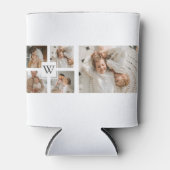 トレンディーミニマルなコラージュの父親の写真パパの贈り物 缶クーラー (正面)