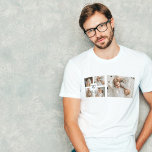 トレンディーミニマルなコラージュの父親の写真パパの贈り物 Tシャツ<br><div class="desc">お前の人生ユニークで父親の姿を敬う方法を探してスタイリッシュるのか？パパの美しい写真のコレクションをフィーチャーするトレンディーミニマリストのコラージュをチェック。このコラージュはエレガント、清浄なラインとデザインを持ち、父親と子供の間の特別な絆を示す完璧な方法である。あなたはの父の日のショッピングか、誕生日か、または単に、私たちのミニマリストのコラージュは、パパが感謝する思いやりがあり個人的な贈り物を作る。なぜ待つ？今日注文し、あなたの人生のパパを見せなさい彼があなたにどれほど多くの意味を</div>