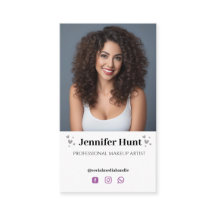 トレンディーミニマルなソーシャルメディアのメイクアップアーティスト