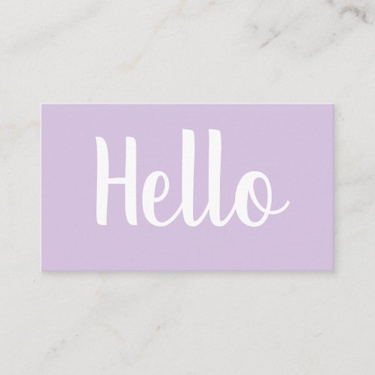 トレンディーミニマルはっきりした主義パステルビジネスカード 名刺 (正面)