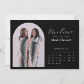 トレンディーミニマルアーチブリーズメイド提案カード 招待状 (正面)