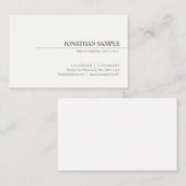 トレンディーミニマルエレガントプロフェッショナルモダンカッコいい 名刺 (正面/裏面)