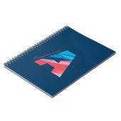 トレンディーミニマルカラフルロゴ ノートブック (左側)