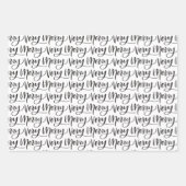 トレンディーミニマルクリスマスホリデーラッピング紙 ラッピングペーパーシート (正面3)