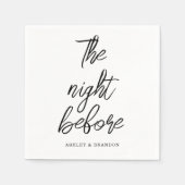 トレンディーミニマルザナイトリハーサルディナー スタンダードカクテルナプキン (正面)