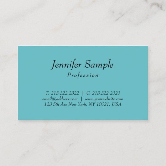 トレンディーミニマルテンプレートエレガントデザイン 名刺 (裏面)