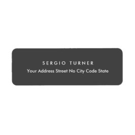 トレンディーミニマルプロフェッショナルダークグレー ラベル