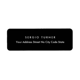 トレンディーミニマルプロフェッショナルブラック ラベル