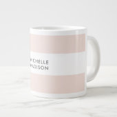 トレンディーミニマルプロフェッショナルプレーン ジャンボコーヒーマグカップ (正面右)