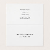 トレンディーミニマルプロフェッショナルプレーン 名刺 (外部フラット)