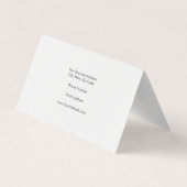 トレンディーミニマルプロフェッショナルプレーン 名刺 (裏面)