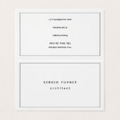 トレンディーミニマルプロフェッショナル両面 名刺 (外部フラット)