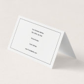 トレンディーミニマルプロフェッショナル両面 名刺 (裏面)