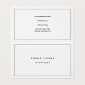 トレンディーミニマルプロフェッショナル両面 名刺 (外部フラット)