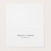 トレンディーミニマルプロフェッショナル モダン 名刺 (外部フラット)