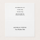 トレンディーミニマルプロフェッショナル モダン 名刺 (外部フラット)