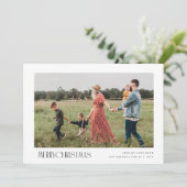 トレンディーミニマルメリークリスマスカード シーズンカード (スタンド正面)