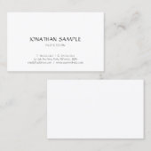 トレンディーミニマルモダンデザインエレガントテンプレート 名刺 (正面/裏面)