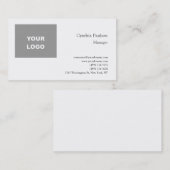 トレンディーミニマルモダンリストのロゴの追加 名刺 (正面/裏面)