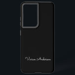 トレンディーミニマルモダンリストブラックスクリプト名前をカスタムする SAMSUNG GALAXY S21 ULTRAケース<br><div class="desc">モノクロシンプルの白黒を打ち付けカジュアルるスクリプトフォントにおける名前をカスタムするタイポグラフィデザイン。ミニマリストに最適なアイテム。トレンドは、任意の大事な行事の贈り物またはアクセサリーに相当する。世界の旅行、職人の伝統、アートやファッションのトレンドに情熱を注ぐ先見性のある表面パターンアーティスト、プロダクトデザイナー、起業家であるデブラ・バレンシアはポップ・アートの、カリフォルニアのスタイルを独自のブランドとして確立している。彼女のカラフルのシックな製品はライセンスライフスタイル市場で見られ、スタイル、ファッション、女性らしさを愛する女性に訴える。このブランドは、ギフト、文房具、工芸品、織物、家庭用品、ファッションアクセサリー、美しいの50以上のメーカーにライセンスを取得している。Debraの製品、クラス、およびデザインサービスの詳細については、www.debravalencia.comを参照連絡してください。</div>