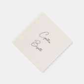 トレンディーミニマルモダンリストプレーンシンプルテンプレート スタンダードカクテルナプキン (角)