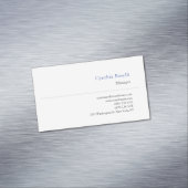 トレンディーミニマルモダンリストプレーンシンプルテンプレート マグネット名刺 (インサイチュ)