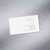 トレンディーミニマルモダンリストプレーンシンプルテンプレート マグネット名刺 (インサイチュ)