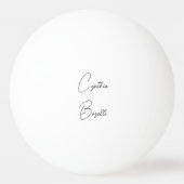 トレンディーミニマルモダンリストプレーンシンプルテンプレート 卓球ボール (裏面)