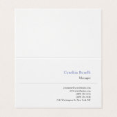 トレンディーミニマルモダンリストプレーンシンプルテンプレート 名刺 (外部フラット)