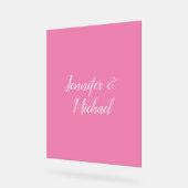 トレンディーミニマルモダンリストプレーンシンプルパステルカラー アクリルサイン (傾斜)