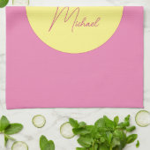 トレンディーミニマルモダンリストプレーンシンプルパステルカラー キッチンタオル (折り畳み)